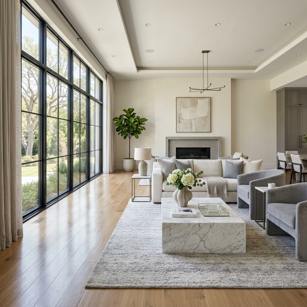 Clean Living Room